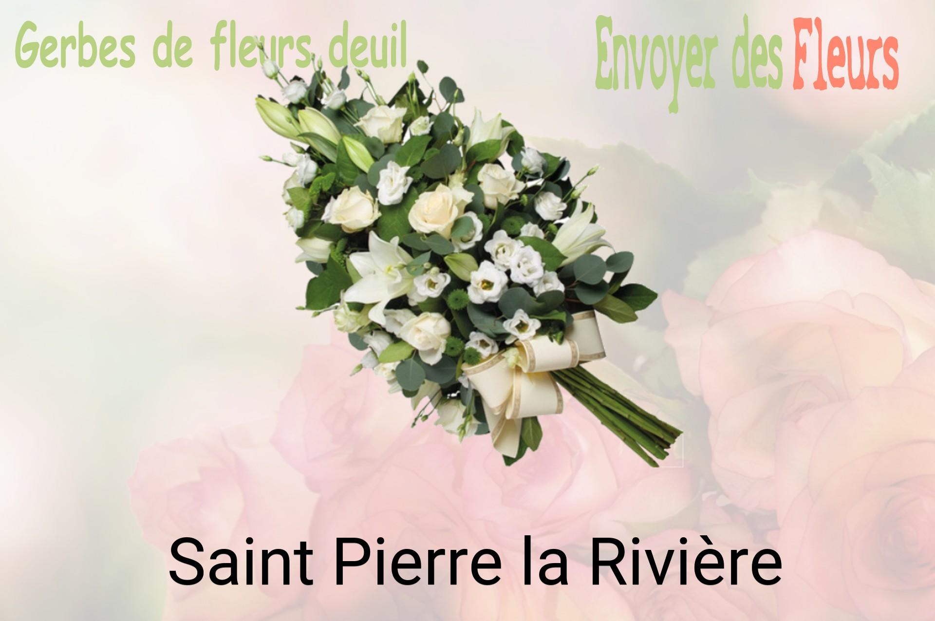 Gerbe de fleurs de deuil livrée à Saint-Pierre-la-Rivière